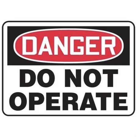 Accuform OSHA DANGER SAFETY SIGN DO NOT MEQM195VA MEQM195VA